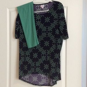 LuLa Roe Irma XS with OS Legging